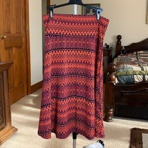 𝅺LULAROE MIDI Skirt Size Large NWOT